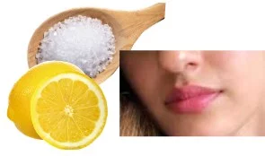 sugar and lemon for pink lips